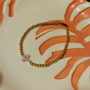 Pink Cross Bracelet from Hazel Boutique
